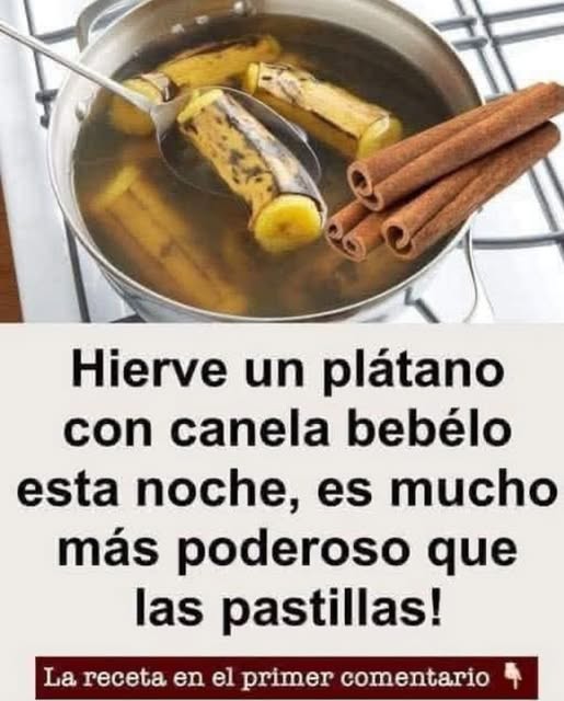 Plátano y canela hirviendo