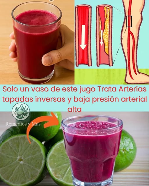Jugo natural para arterias y presión arterial
