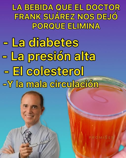 Bebida natural recomendada por el Doctor Frank Suárez