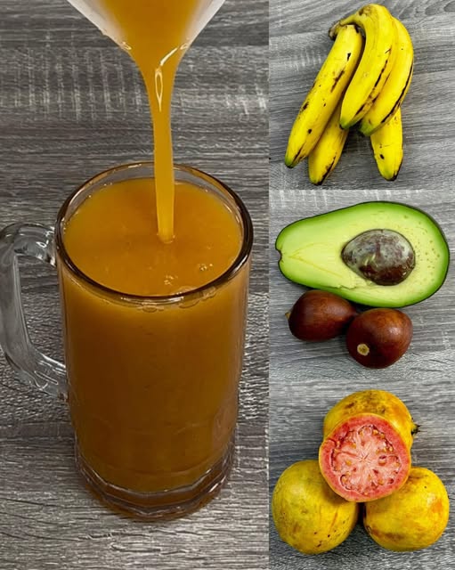 Jugo natural con ingredientes saludables